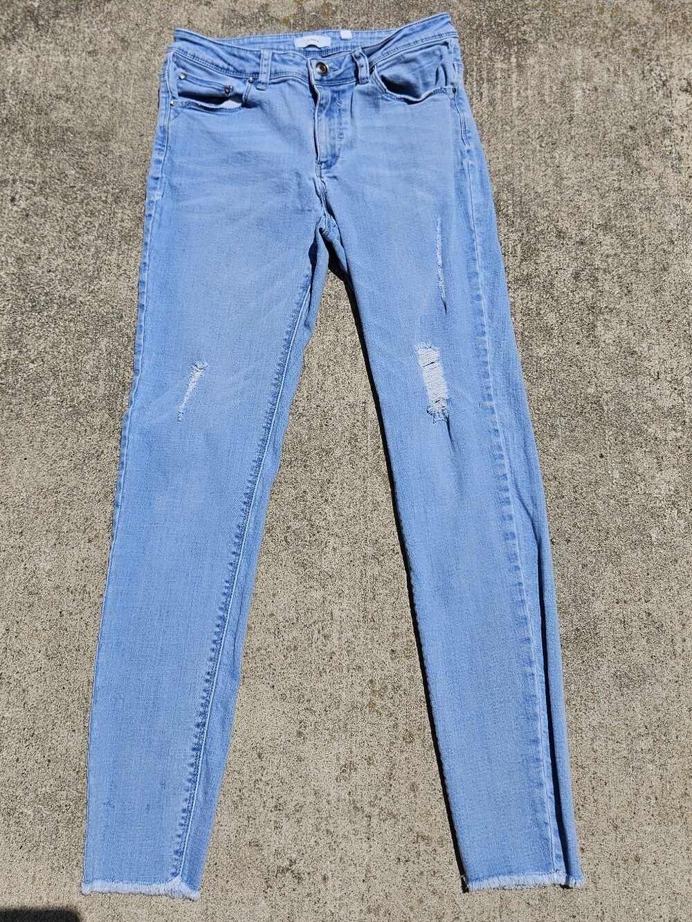 A Loves A Light Blue Distressed Women’s Skinny Jeans 27 Waist